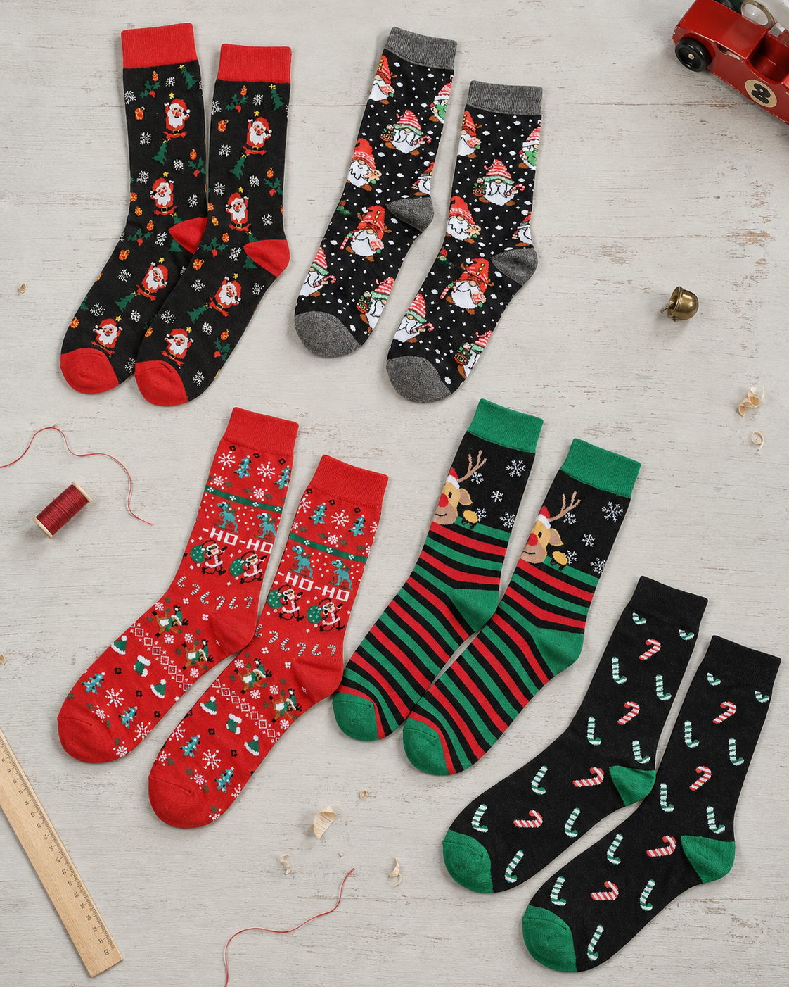 Chaussettes fantaisie de l'univers Noël